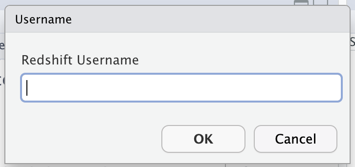 You’ll type your username in here, and your password in the next pop-up.